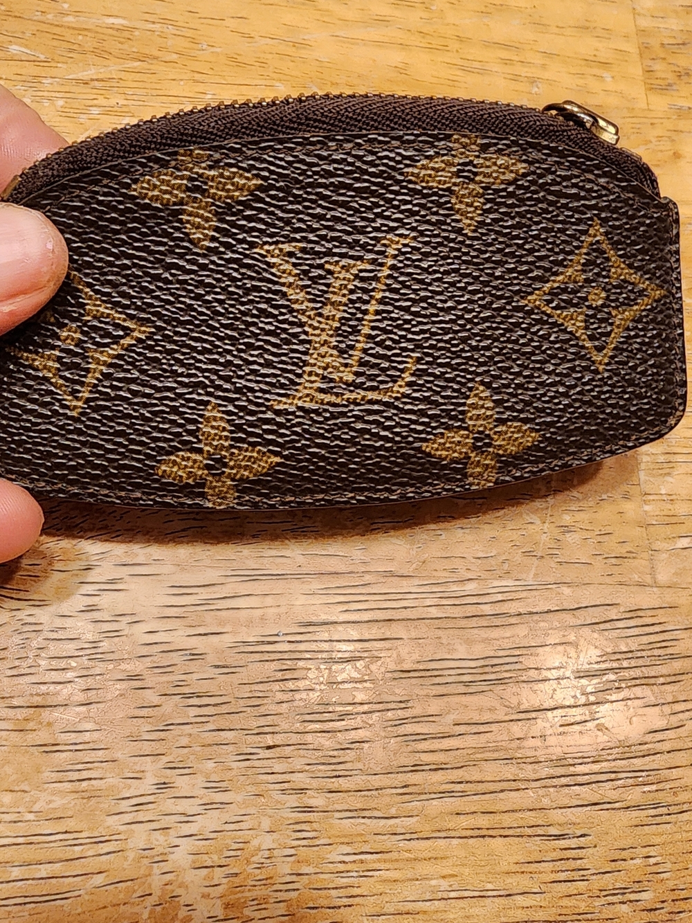 vintage Louis Vuitton Monogram Canvas Pochette Cles key pouch and coin purse. - Picture 5 of 15